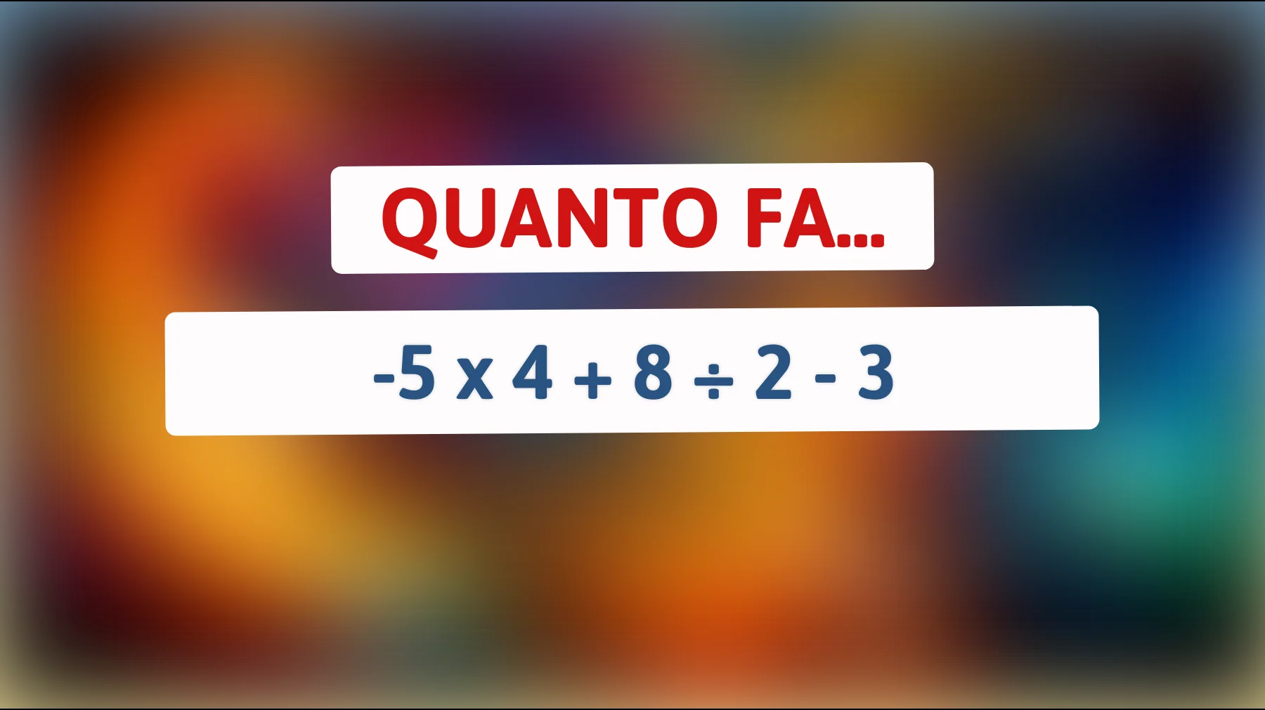 Scopri se sei un vero genio della matematica con questo enigma apparentemente semplice: solo i più intelligenti risolvono al primo tentativo! Sei tra loro?"